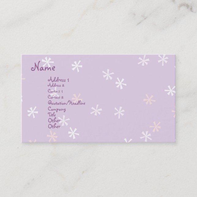 Carte De Visite Spiffy Cupcake (Devant)
