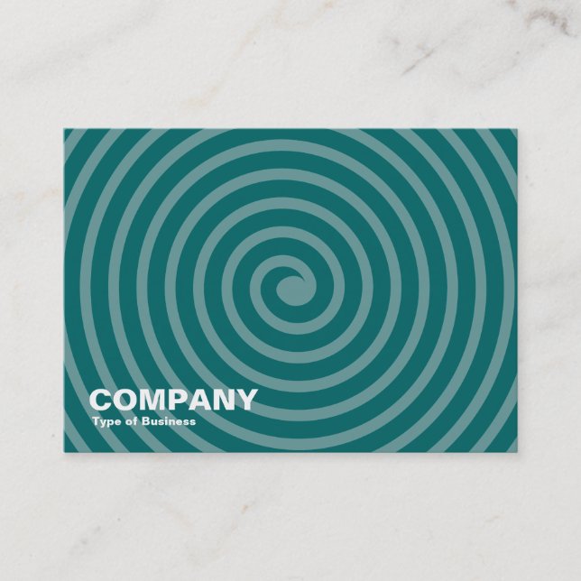 Carte De Visite Spiral - Nuances de Vert (Devant)