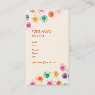 Carte de visite spirale