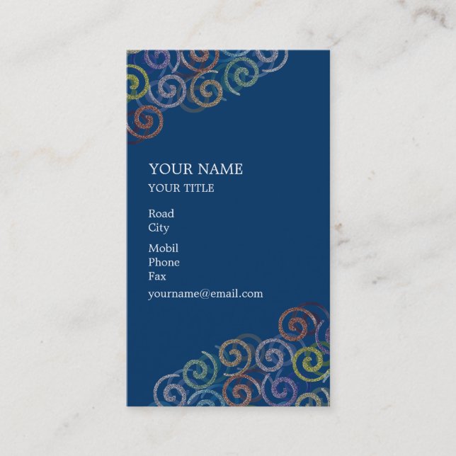 Carte de visite spirale (Devant)