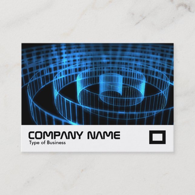 Carte De Visite Spirale bleue (Devant)