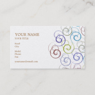 Carte de visite Spirals