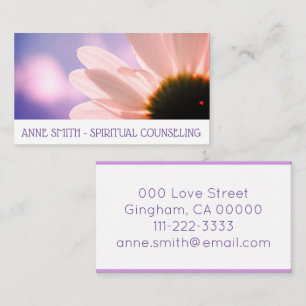 Carte De Visite Spirit BLumen Paradis Consultant en fleurs d'oies