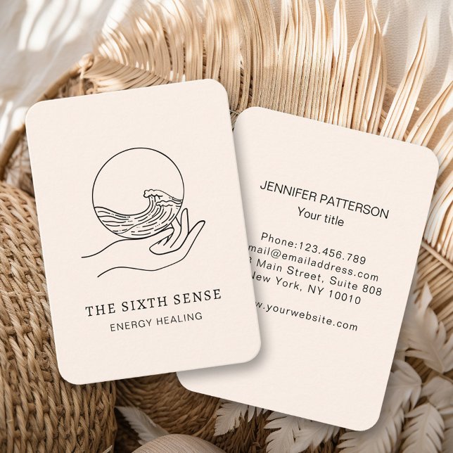 Carte de visite spirituel Energie Heiler Reiki (Créateur téléchargé)