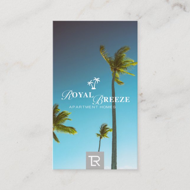 Carte de visite Splash Image Logo Palms (Devant)