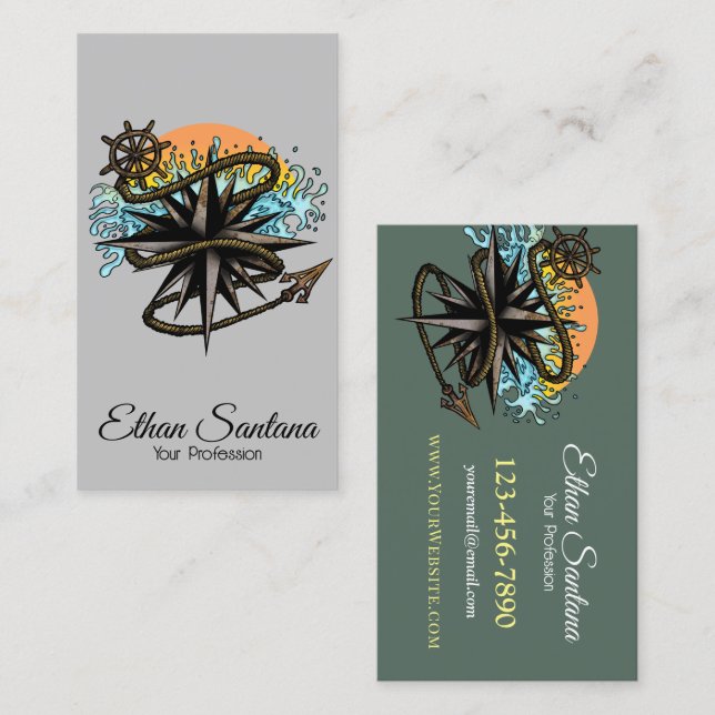 Carte De Visite Splash Nautique (Devant / Derrière)