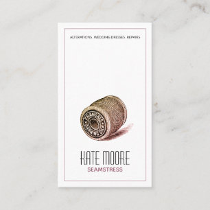 Carte De Visite Spool De Fil Sur Mesure De Seamstress