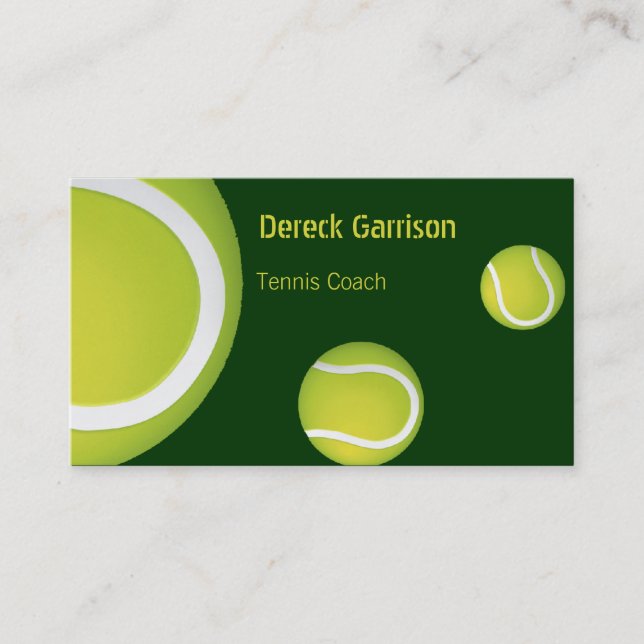 Carte De Visite Sport du car | de Tenis (Devant)