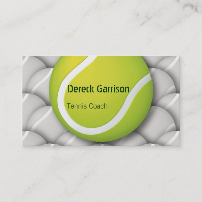 Carte De Visite Sport du car | de Tenis (Devant)