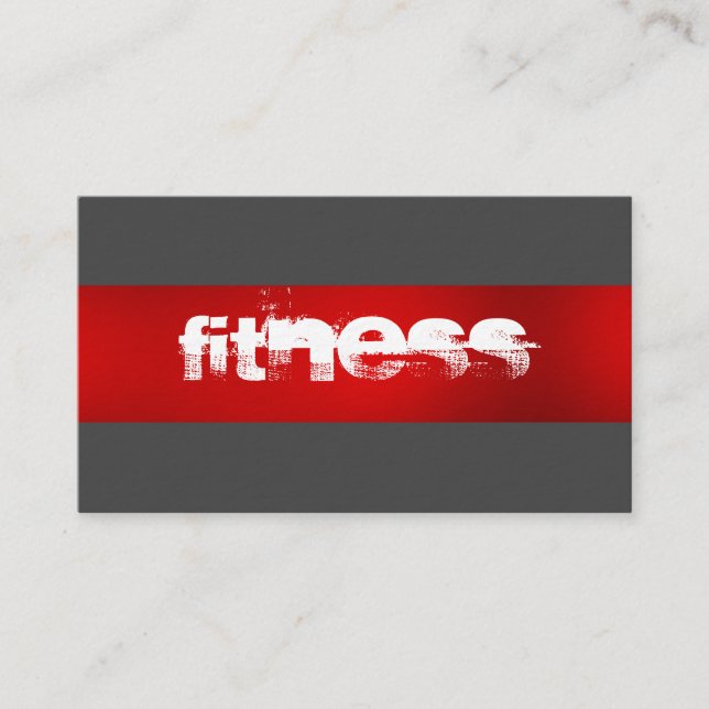 Carte de visite sport ultra-épais Red Grey (Devant)