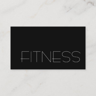 Carte de visite sportif tendance Black Fitness