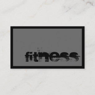 Carte de visite sportif tendance Grey Fitness