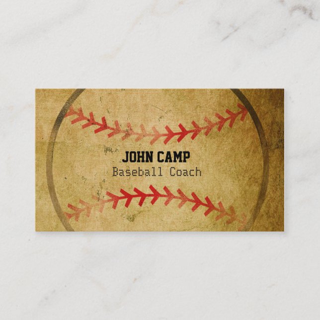 Carte de visite sportive de baseball d'aspect anci (Devant)