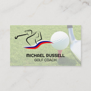 Carte De Visite Sports   Terrain de golf   Maison de club