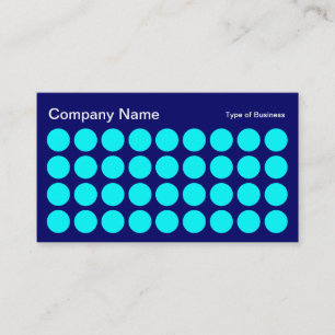 Carte De Visite Spots - Cyan, Dp Navy et White