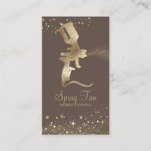 Carte De Visite Spray autobronzant marron foncé Sparkle Gold