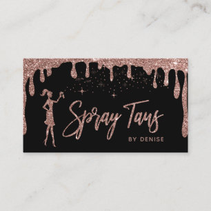 Carte De Visite Spray Tan Mobile Spray Tan Gold Glittering Girl