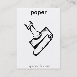 Carte De Visite sprcards-papercard