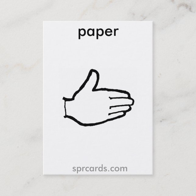 Carte De Visite sprcards-papercard (Devant)