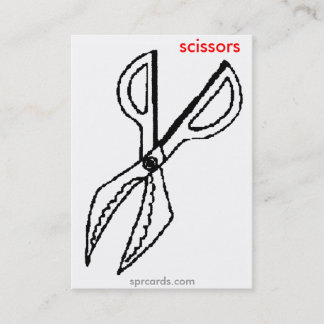 Carte De Visite sprcards-scissorscard