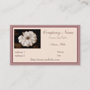Carte de visite 'Spring Sepia Rose'