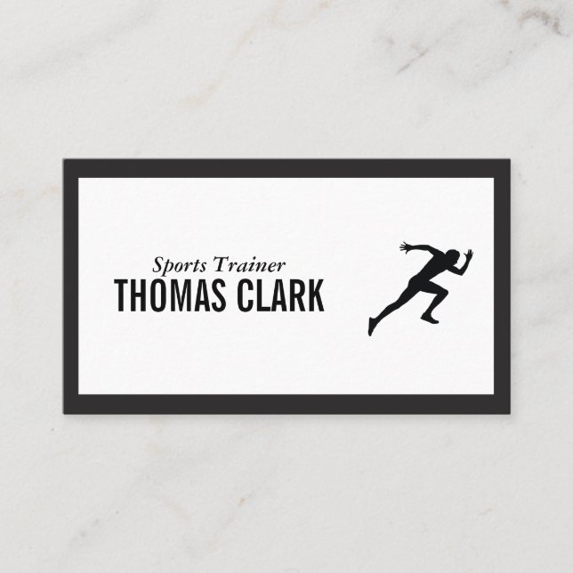 Carte De Visite Sprinter | Entraîneur de conditionnement physique (Devant)
