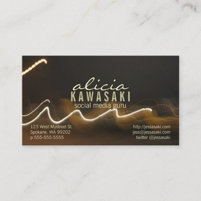 Carte De Visite Sprotation de photos (Devant)