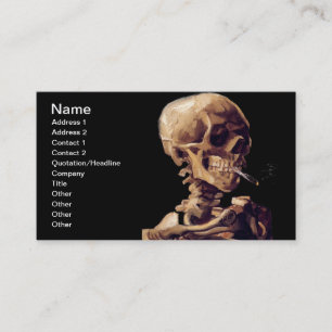 Carte De Visite Squelette de tabagisme par Van Gogh