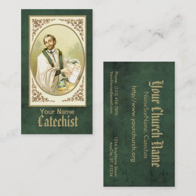 Carte De Visite St. César de Bus (SLE 001) (Devant / Derrière)