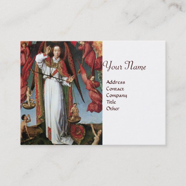 CARTE DE VISITE ST. MICHAEL DANS LE DERNIER JUGEMENT (Devant)