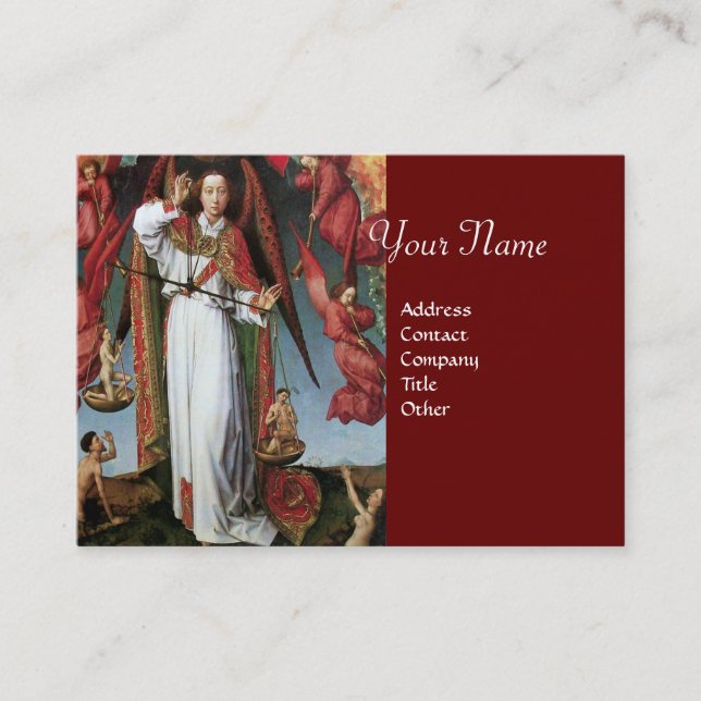 CARTE DE VISITE ST. MICHAEL DANS LE DERNIER JUGEMENT (Devant)