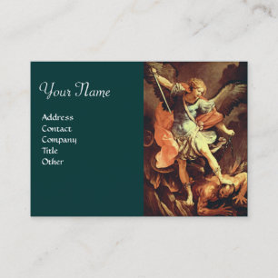 Carte De Visite St. Michael l'Archange Vert Brown