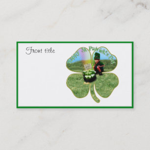 Carte De Visite St. Patrick's Day Lucky Pot o' Beer