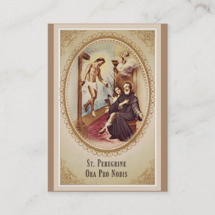 Carte De Visite St Saint patron pérégrin de prière de Jésus de