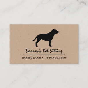 Carte De Visite Staffordshire Terrier Dog