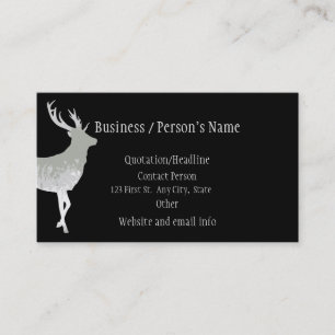 Carte De Visite Stag Deer Animal Business Animaux Animaux Animaux
