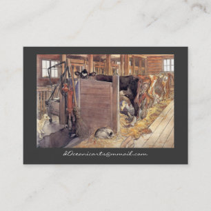 Carte De Visite Stald ou écurie 1904