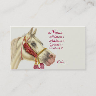 Carte De Visite Stallion arabe