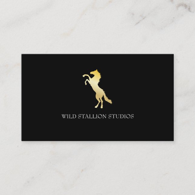 Carte De Visite Stallion (or) (Devant)