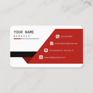 Carte de visite standard