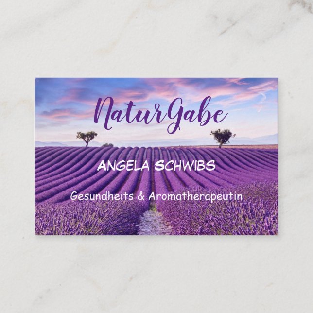 Carte De Visite Standard, 8,5 x 5,5 cm Visitenkarte (Devant)