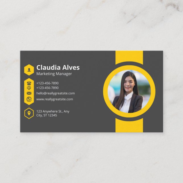 Carte de visite standard de 3,5 pouces x 2,0 pouce (Devant)