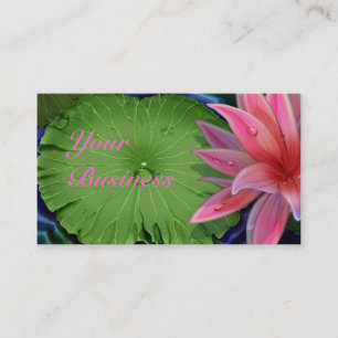 Carte de visite standard Lotus rose