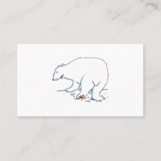 Carte de visite standard ours polaire