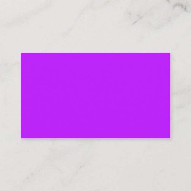 Carte de visite standard pourpre au néon (Devant)