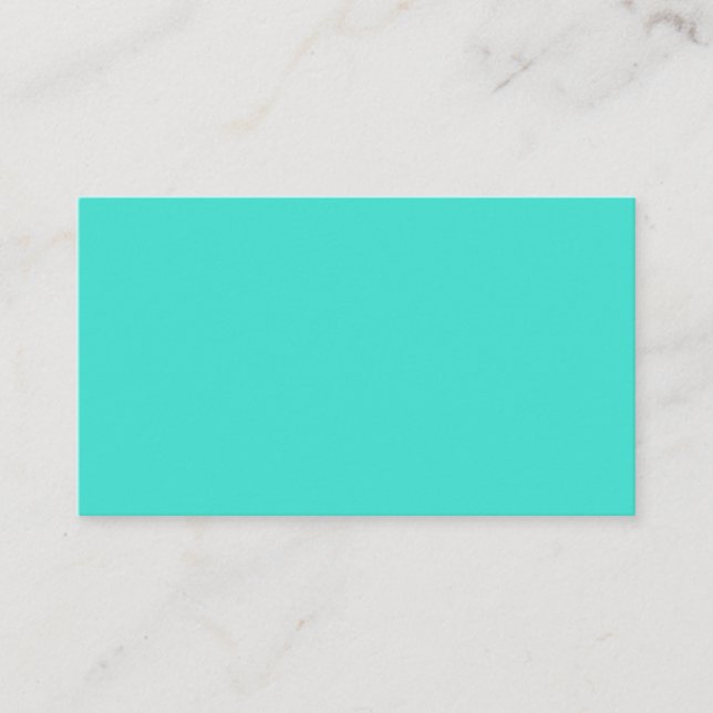 Carte de visite standard Turquoise (Devant)