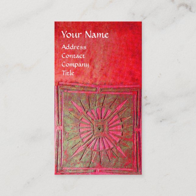 CARTE DE VISITE STAR DU MATIN, MONOGRAM (Devant)