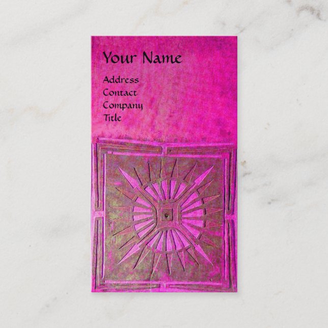 CARTE DE VISITE STAR DU MATIN, MONOGRAM (Devant)