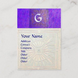 CARTE DE VISITE STAR DU MATIN, MONOGRAM