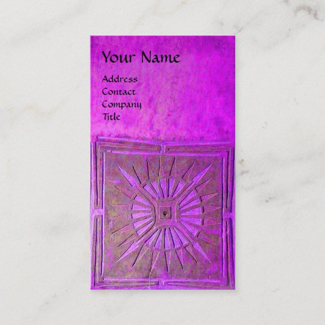 CARTE DE VISITE STAR DU MATIN, MONOGRAM (Devant)